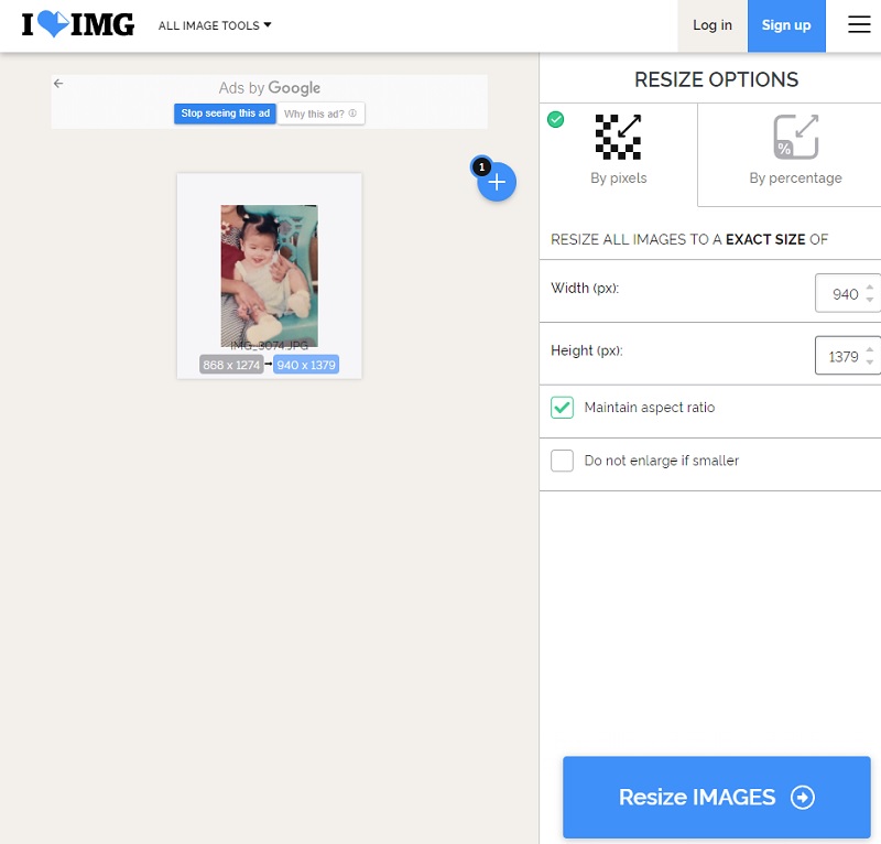 Resize Image iLoveIMG