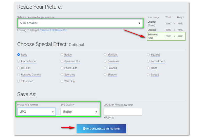Twitter写真をリサイズ PicResize Resize My Picture