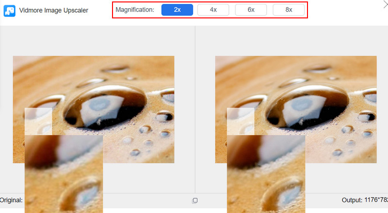 拡大倍率を選択