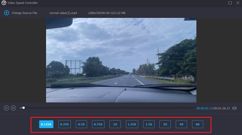 スピード Vidmore を選択