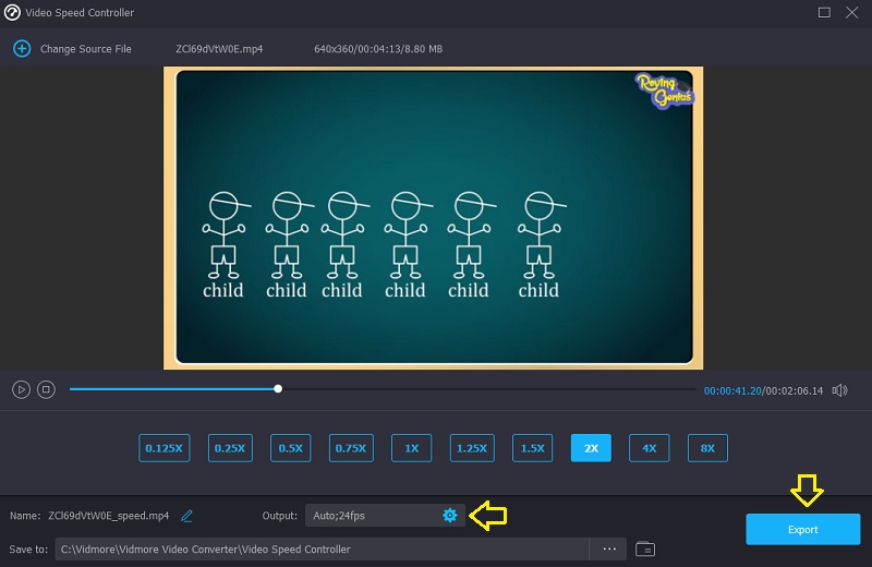 書き出し Vidmore