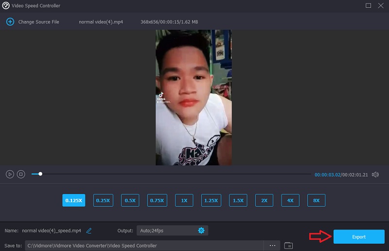 動画を書き出す Vidmore