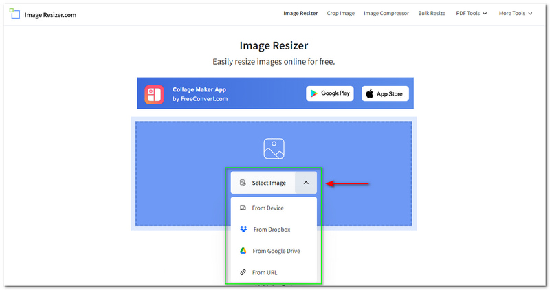 GIMPで画像サイズを変更する Image Resizer メニュー展開