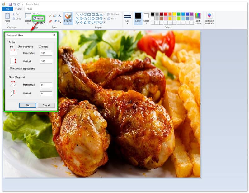 画像を大きくする　ペイント サイズ変更 保存