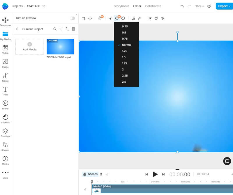 スロー再生 InVideo