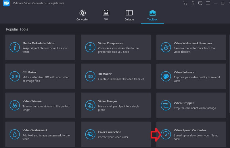 Vidmore 速度コントローラー
