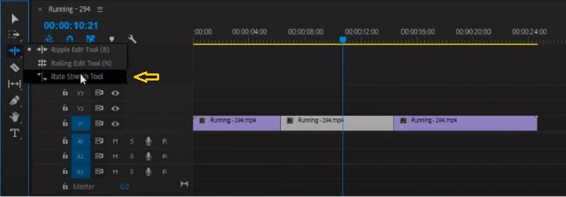 Premiere ストレッチツール