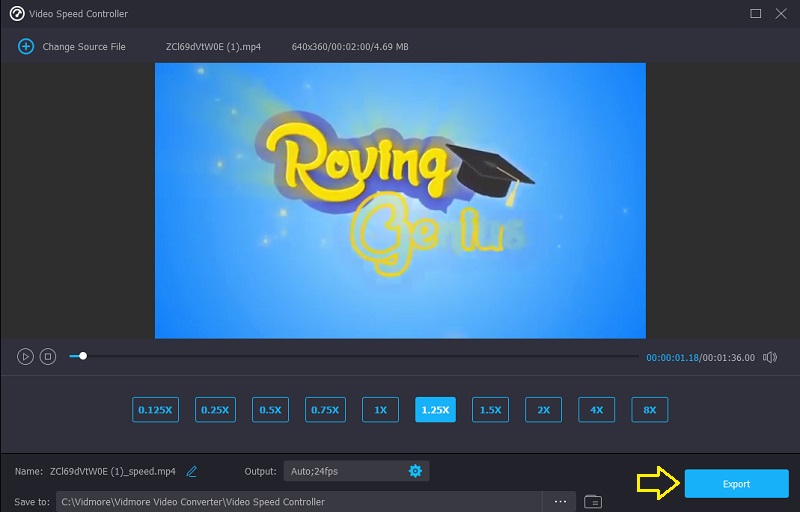 Vidmore 書き出し