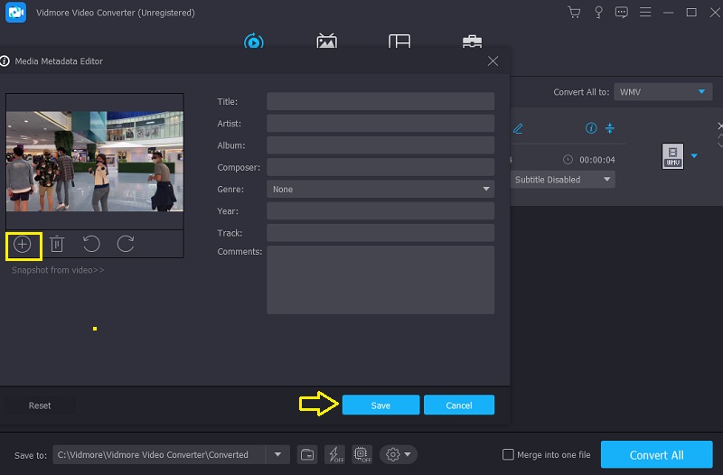 メタデータ編集 Vidmore