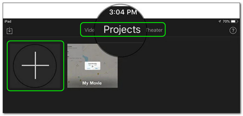 iMovie iPhone で動画をクロップする　アプリを起動