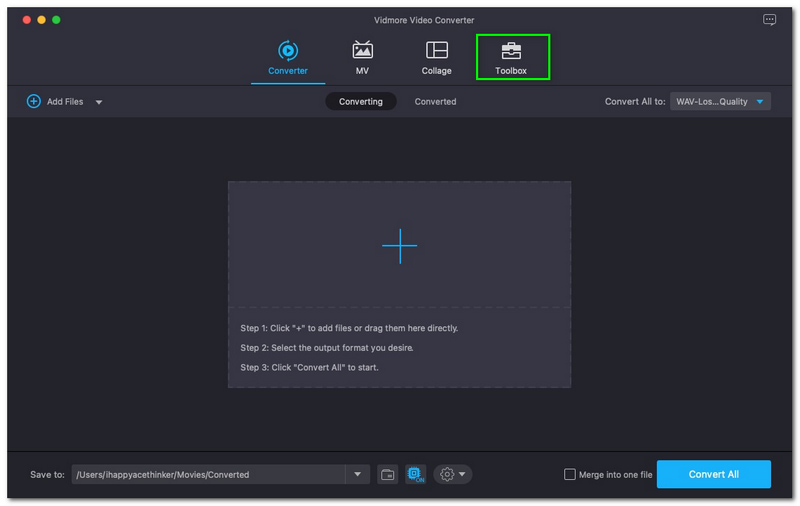 iMovie で動画をクロップする方法　Vidmore Video Converter ツールボックス