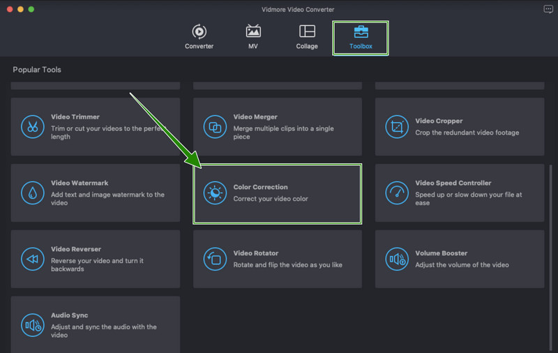 Vidmore カラー補正オプション