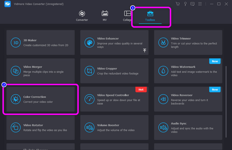カラーコレクションツールボックス