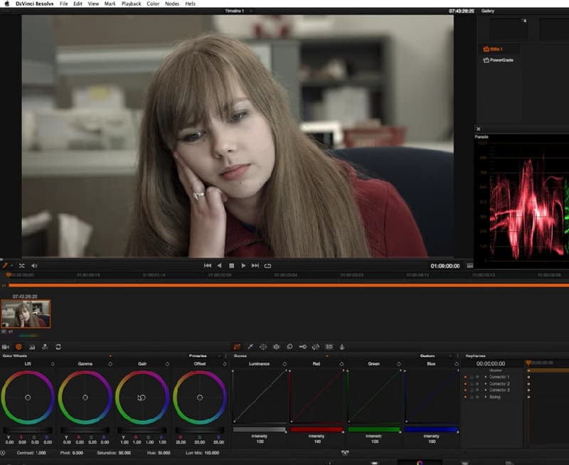 DaVinci Resolve カラーコレクター
