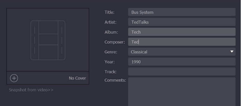 メタ情報を編集