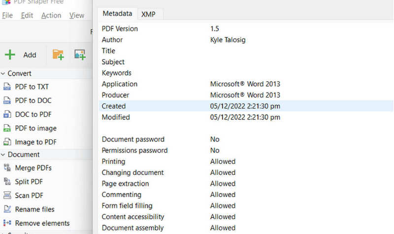 PDF Shaper アプリ
