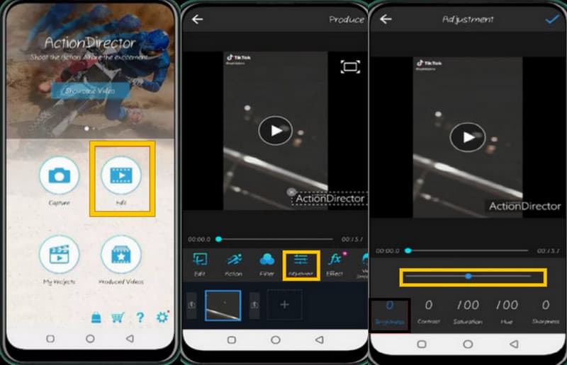 Power Director 明るさ調整