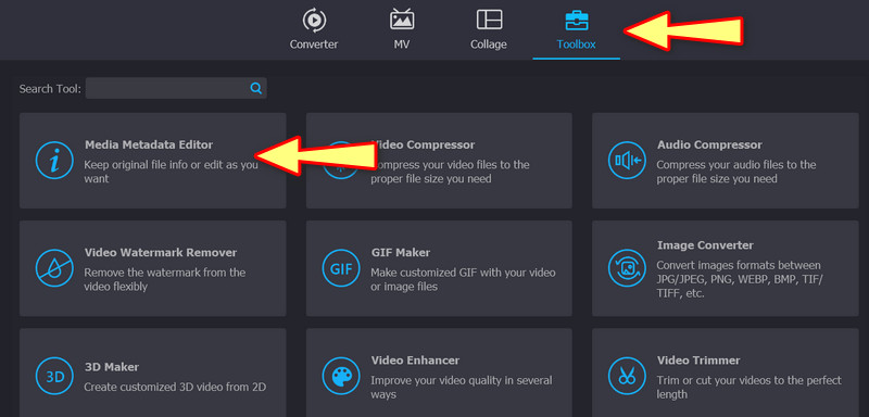 メディアメタデータエディターを選択