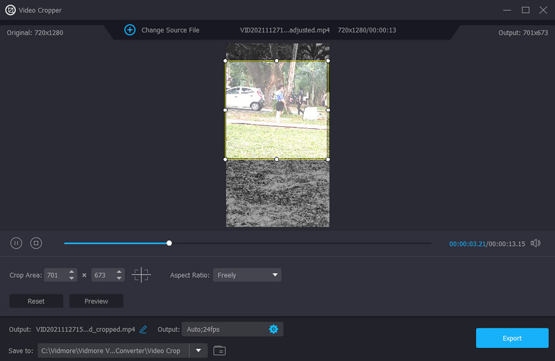 Vidmore ビデオクロッパー
