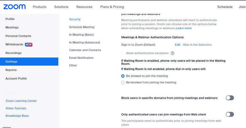 ミーティングにウォーターマークを追加