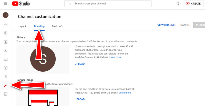 ブランディングタブ