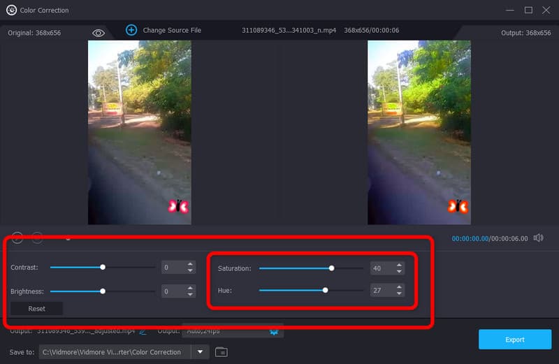 スライドバーを操作