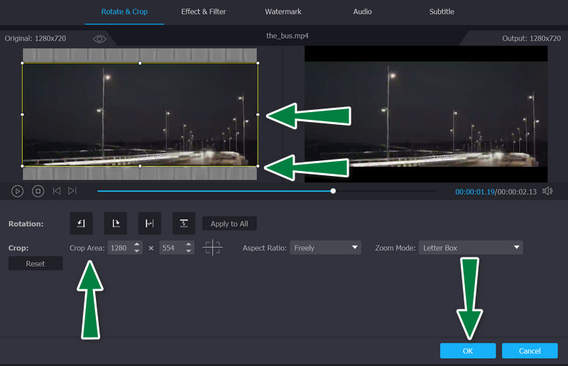 動画をクロップ
