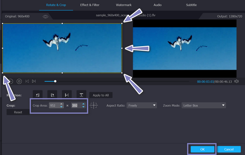 動画ファイルをクロップ