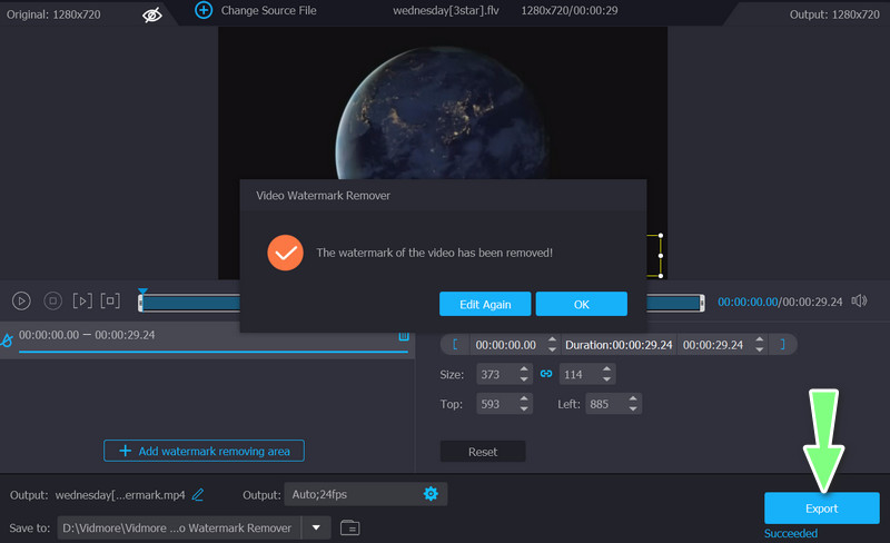 編集後の動画を書き出す