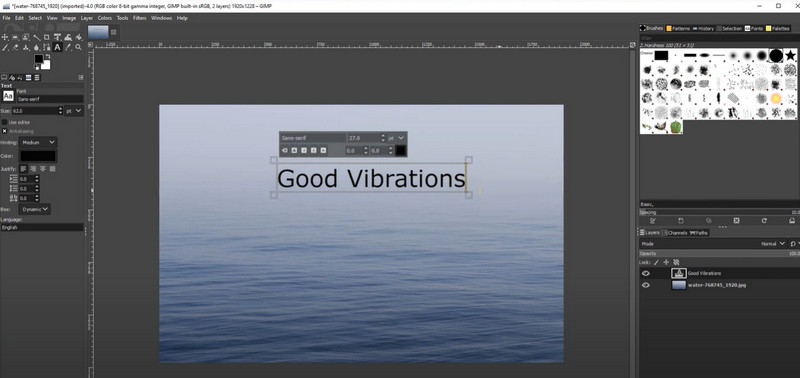 Gimpフォトエディター