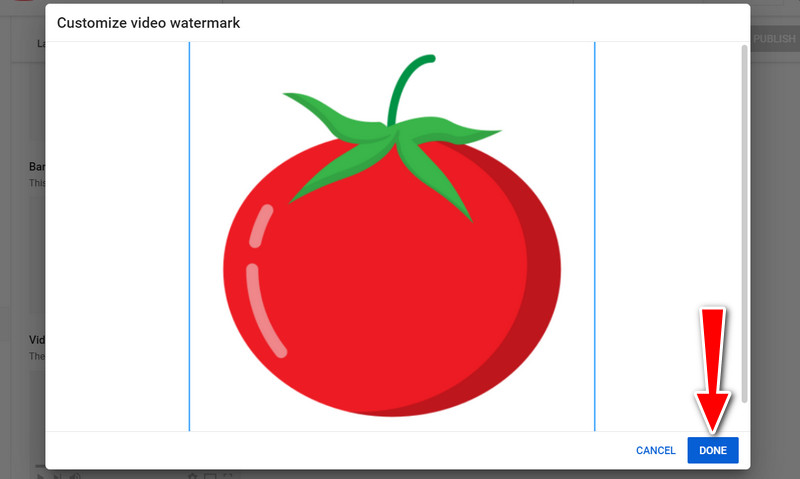 ウォーターマークを編集して保存
