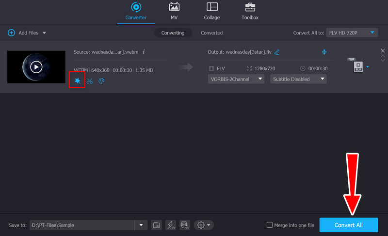 ウォーターマーク付きで動画を保存
