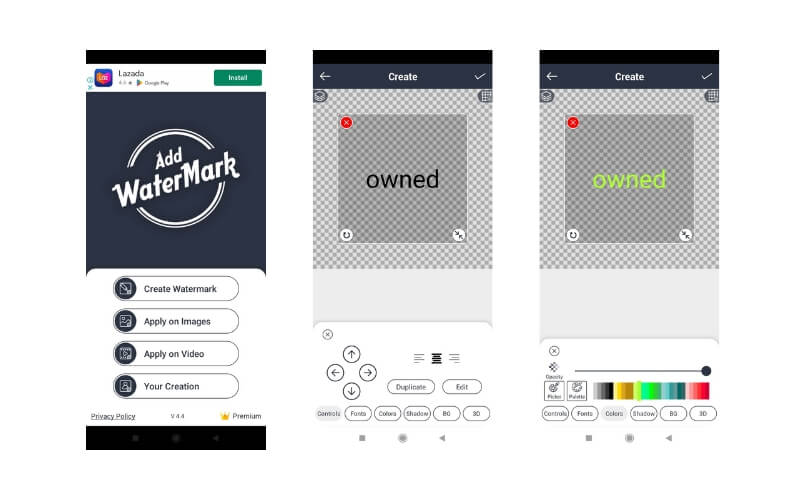 Add Watermark アプリ