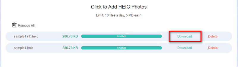 JPEG写真をダウンロード