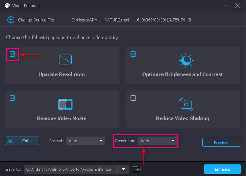 ビデオ画質を強化して復元