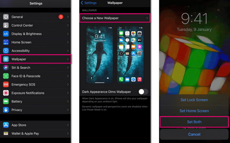iPhone GIFを壁紙に設定する方法
