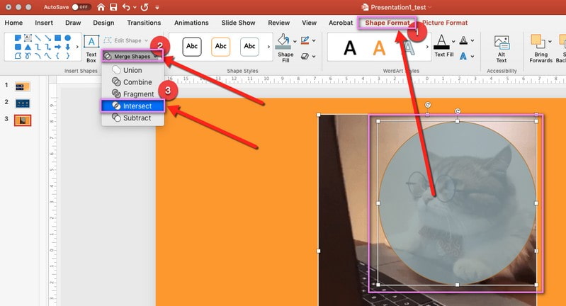 PowerPointでGIFをトリミング