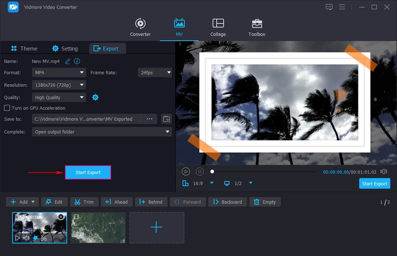 スライドショーを書き出し