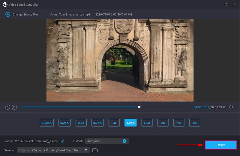 動画ファイルをエクスポートする
