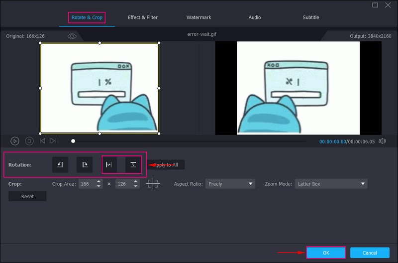 GIFファイルを反転