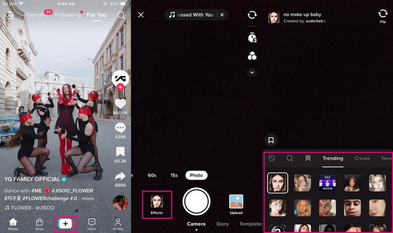 TikTokでフィルターを見つける方法