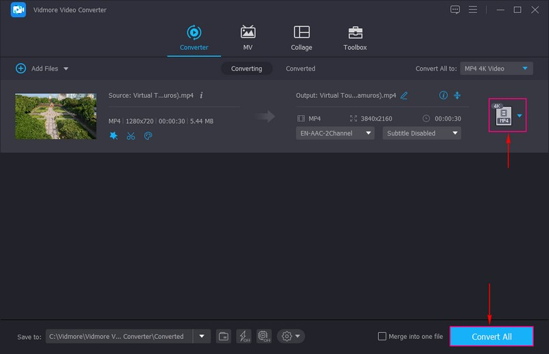 編集済み動画を保存