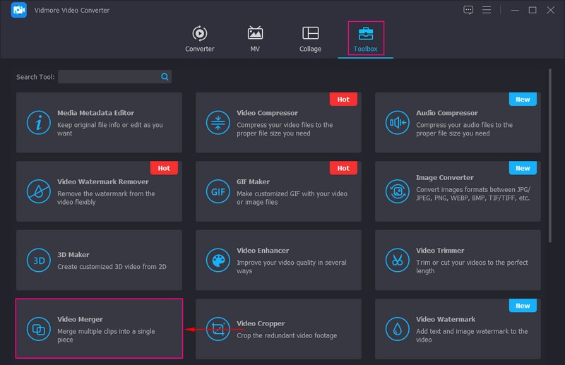 Video Mergerを選択
