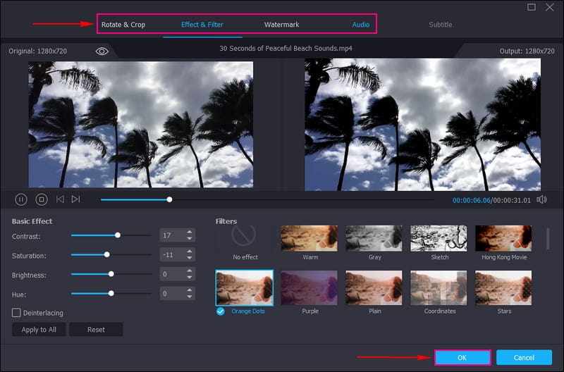 編集オプションを使用する