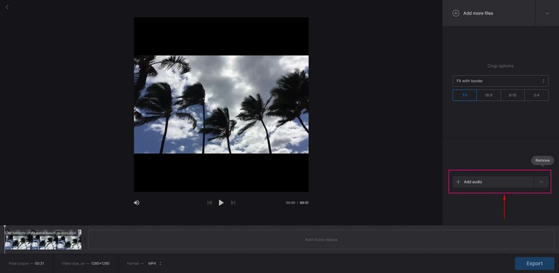 Clideo ミュージックビデオ