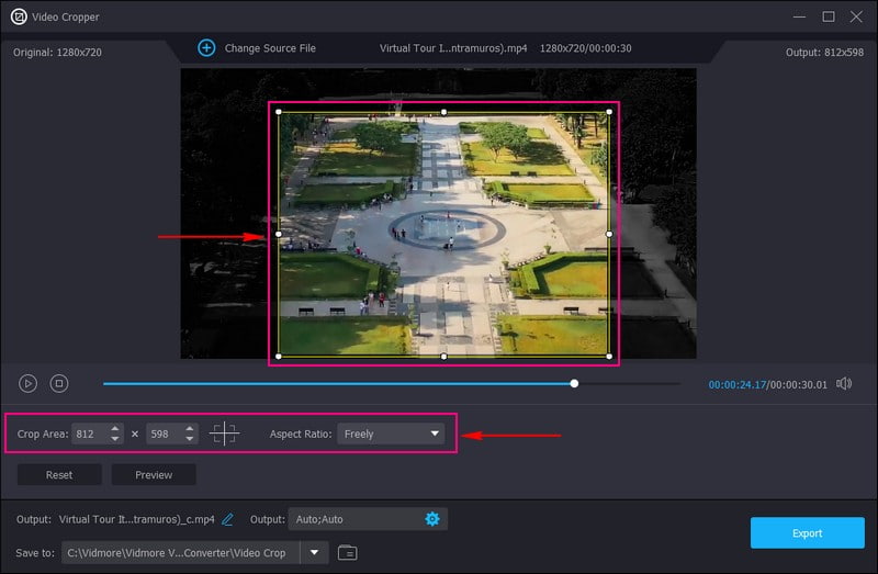 動画をトリミング