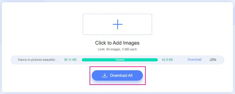 圧縮済みJPGファイルをダウンロード