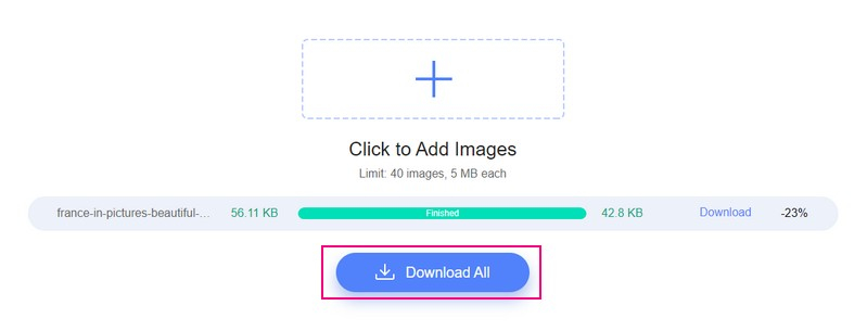 圧縮されたPNGファイルをダウンロード