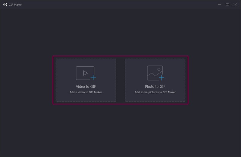 Video to GIFまたはPhoto to GIFを選択