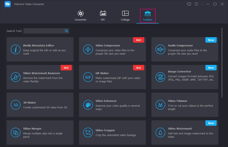 ツールボックス　Vidmore Video Converter